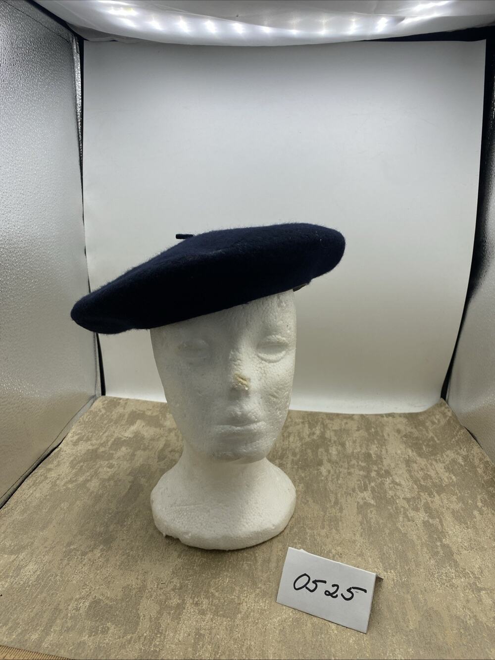 VTG Navy Blue Magura 100% Wool Beret Made In Romania See Pictures